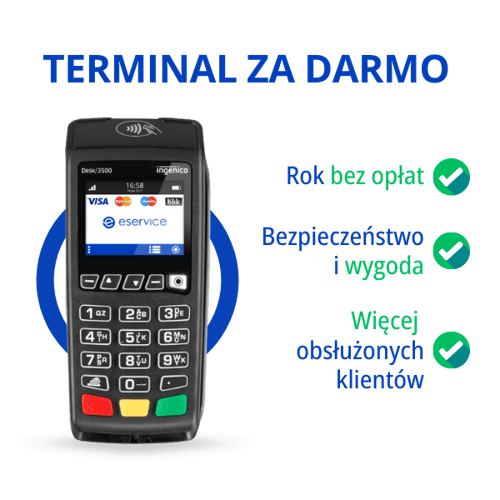 terminale płatnicze za darmo na rok od eService