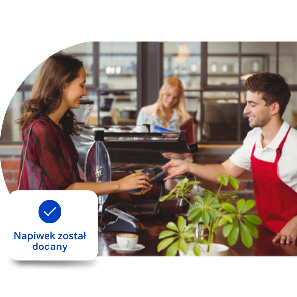 Napiwki na terminalach płatniczych eService 