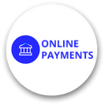online payments icon in circle