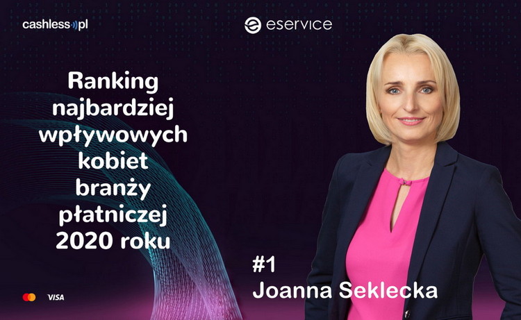 Joanna Seklecka najbardziej wpływową kobietą polskiej branży płatniczej 2020