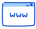 Niebieska ikona przedstawiająca usługę bramki płatniczej od eService