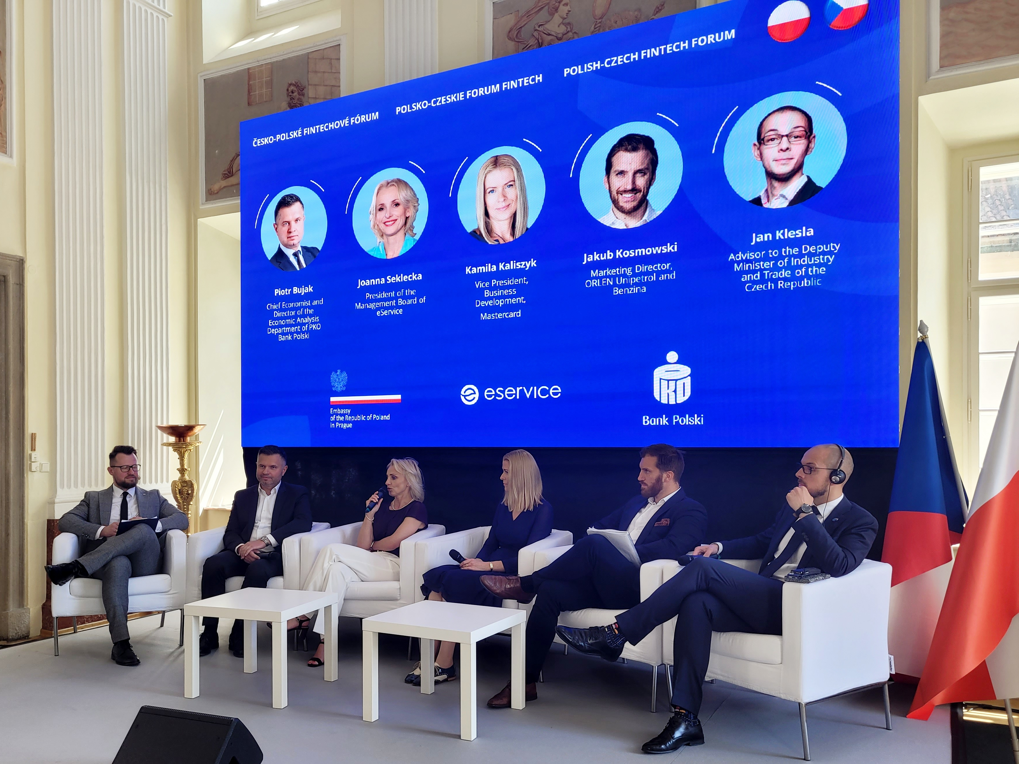 Participants at the Polish-Czech Fintech Forum in Prague